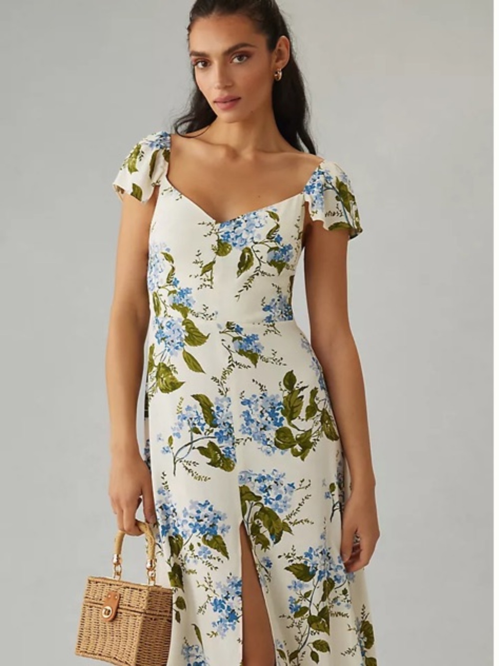 Reformation Baxley Midi Dress Floral  Size 8